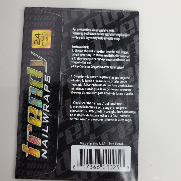 Trendy Nail Wraps 24 Count Colorful Circles Design/Pattern - Picture 4 of 4